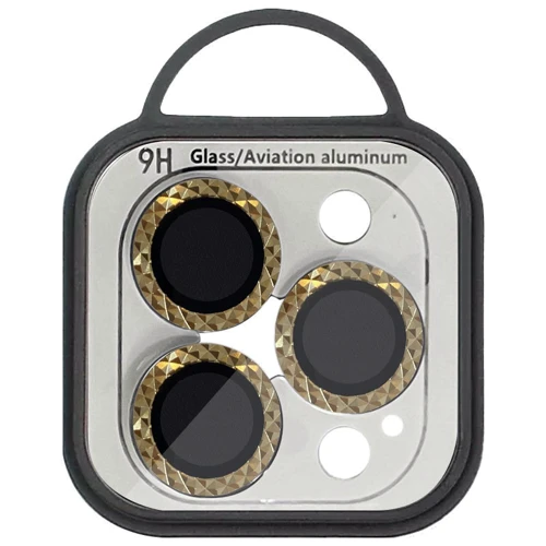 Захисне скло для iPhone Epik Metal Shine Gold для Camera iPhone 15 Pro / 15 Pro Max: Тип захисту екрана на камеру