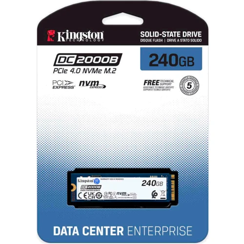 Kingston DC2000B 240 GB (SEDC2000BM8/240G): Интерфейс подключения PCI-Express 4.0 (x4)
