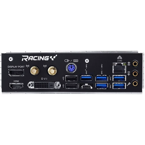 Biostar Z590GTA: Разъемы на задней панели USB 3.2 Gen 1, USB 2.0, Ethernet RJ-45