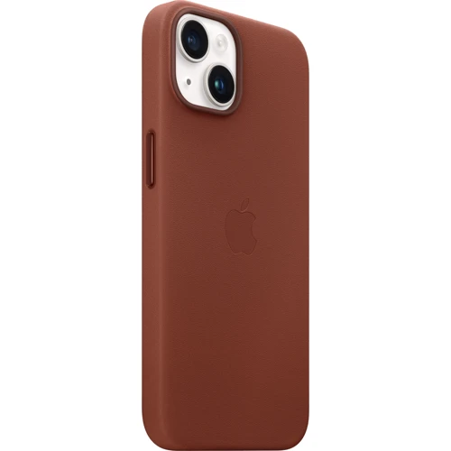 Чехол для iPhone Apple iPhone 14 Leather Case with MagSafe - Umber (MPP73ZE/A): Материалы кожа
