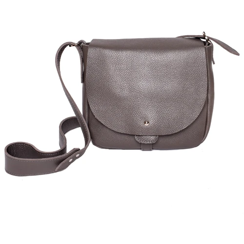 Женская сумка почтальонка ARTiS Bags серая (16714629): Фактура Матовая, Зернистая
