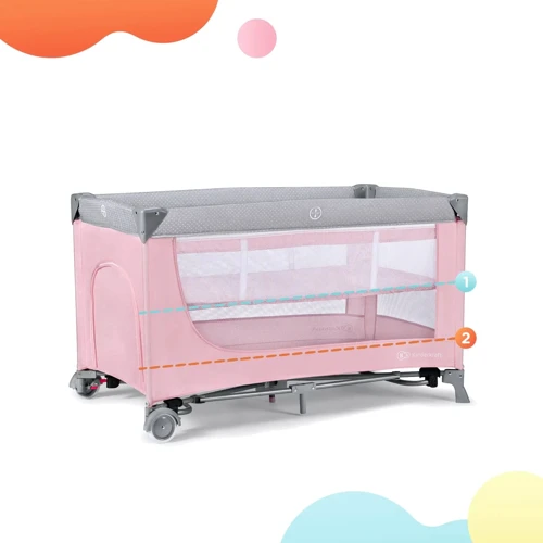 Кровать-манеж Kinderkraft Leody Pink (KCLEOD00PNK0000) фото 7