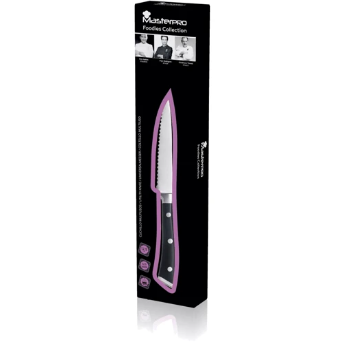 Нож универсальный MasterPro Foodies collection BGMP-4314 12.5 см (00000025684): Особенности Эргономичность, Нескользящее покрытие рукоятки