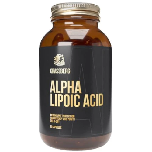 Grassberg Alpha Lipoic Acid 60 mg Альфа-ліпоєва кислота 60 капсул