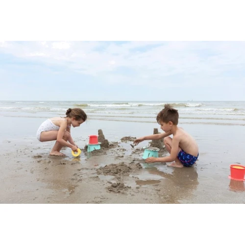 Набор для пляжа Quut Alto (пирамидка + совочек с грабельками в сумке) голубой (172000)