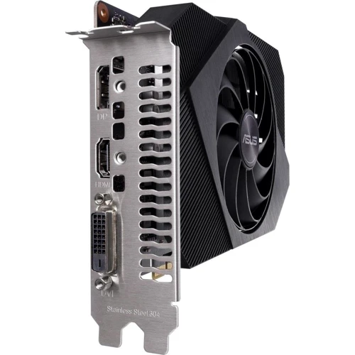 Видеокарта ASUS GeForce GTX1650 4096Mb PH OC D6 P (PH-GTX1650-O4GD6-P): Разрядность шины памяти, бит 128