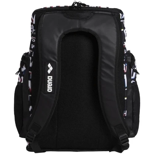 Рюкзак Arena Team Backpack 45 Allover черно-белый (002437-122): Тип ручки Плечевой ремень, Короткая ручка