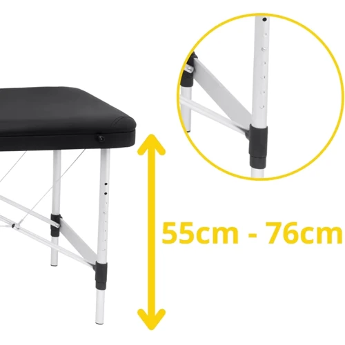 Массажный стол 4FIZJO Massage Table Alu W60 Black (TABLEW60BLACK)
