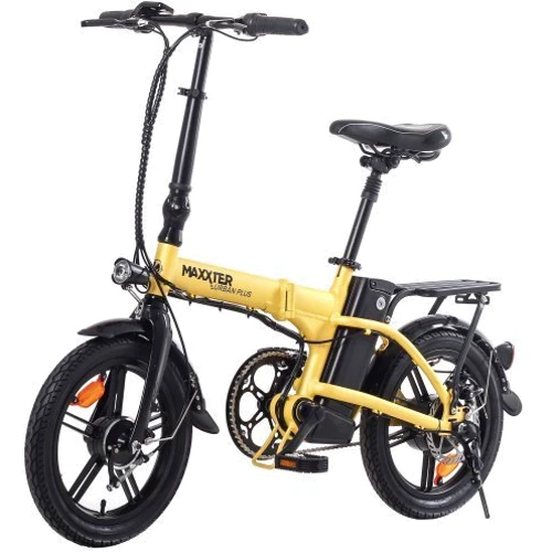 Електричний велосипед Maxxter URBAN PLUS 16 "(жовто-чорний): Колір жовтий