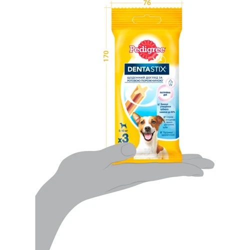 Лакомство Pedigree Denta Stix для чистки зубов 45г (5998749106877) фото 7