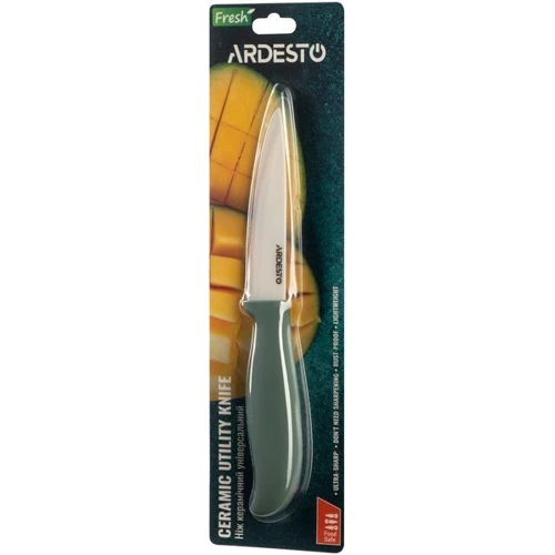 Нож кухонный Ardesto Fresh 20.5 см (AR2120CZ): Лезвие Циркониевая керамика