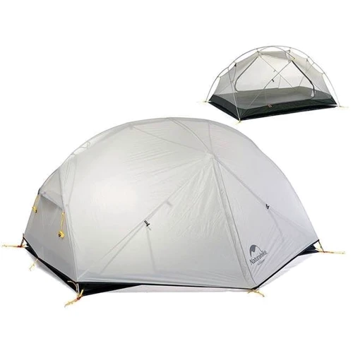 Палатка Naturehike Mongar NH17T007-M 20D, серая (6927595708071): Водостойкость тента, мм 4000