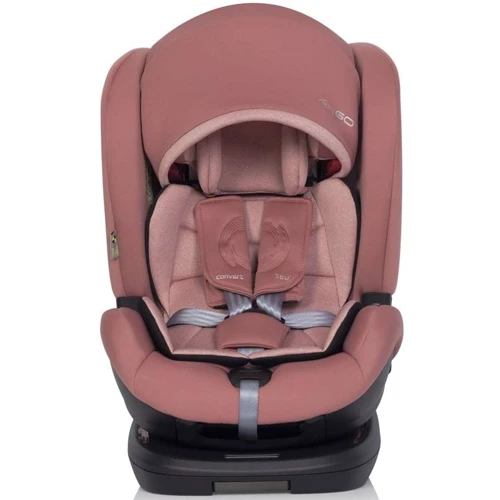 Автокресло EasyGo Convert izofix 0-36 9024-ECis-08 Rose, розовый: Цвет розовый