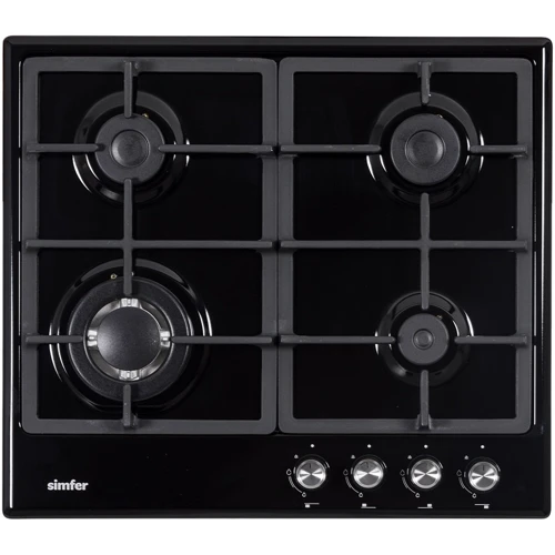 Варочная поверхность Simfer H60V41B516: Количество конфорок 4