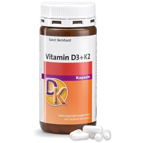 Sanct Bernhard Vitamin D3 + K2 Витамин Д3 1000 МЕ+К2 100 mcg 180 капсул