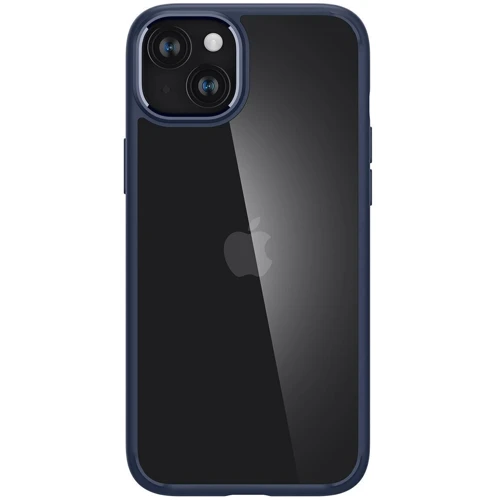 Чехол для iPhone Spigen Crystal Hybrid Navy Blue (ACS06460) for iPhone 15 Plus: Материалы поликарбонат и полиуретан