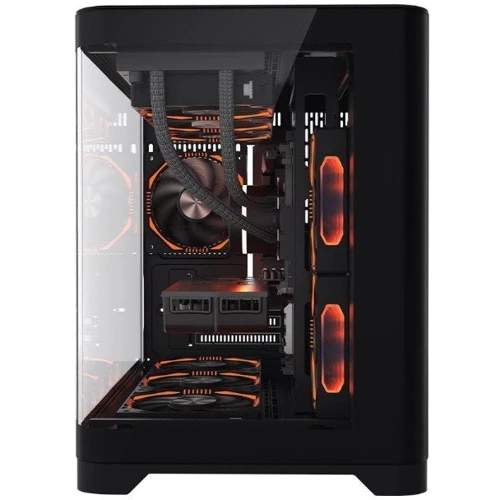 Корпус 1stPlayer UV6-2FCR(AP)-FC(AP) Black: Типоразмер Mini-Tower