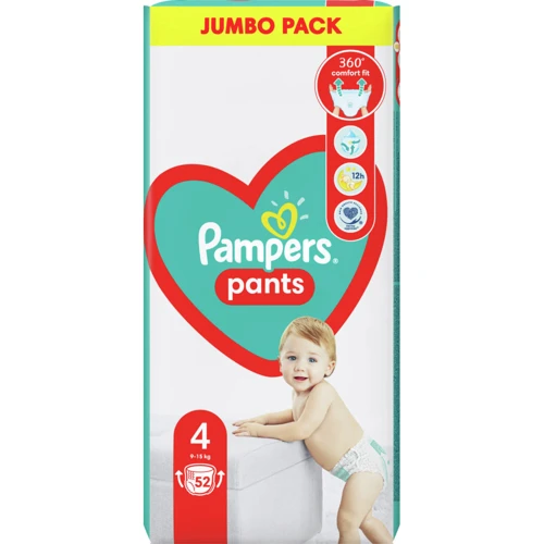 Подгузники Pampers трусики Maxi Pants Размер 4 (9-15 кг) 52 шт (8006540069264) фото 10
