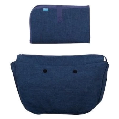 Сумка для мами Nuvita MyMia ручки еко-шкіра, килимок, ремені для коляски малиново-чорний (NV8801L/02N/23B/13B/33B)