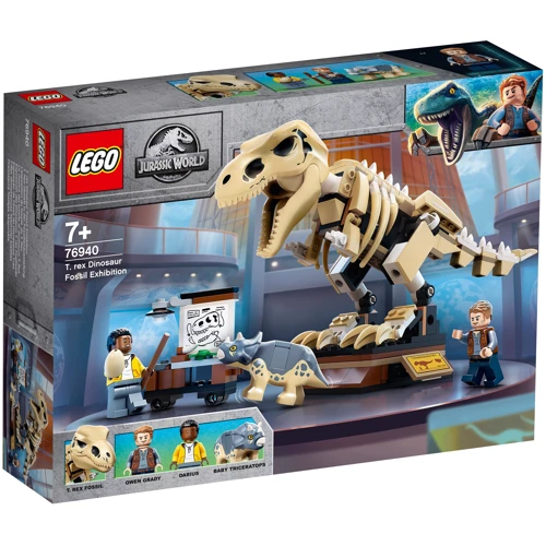 Конструктор LEGO Jurassic World Скелет тиранозавра на виставці (76940)