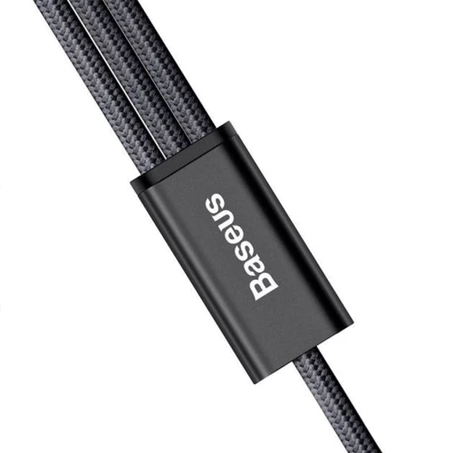 Кабель Baseus USB Cable to Lightning/microUSB/USB-C Rapid 3-in-1 1.2m Black (CAMLT-SU01): Длина 1.2 м