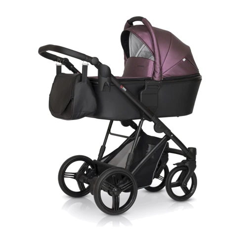 Универсальная коляска 3 в 1 Verdi Dynamic 9023-VDE-10L ECO, black/bordo pearl, черный/бордо перламутр
