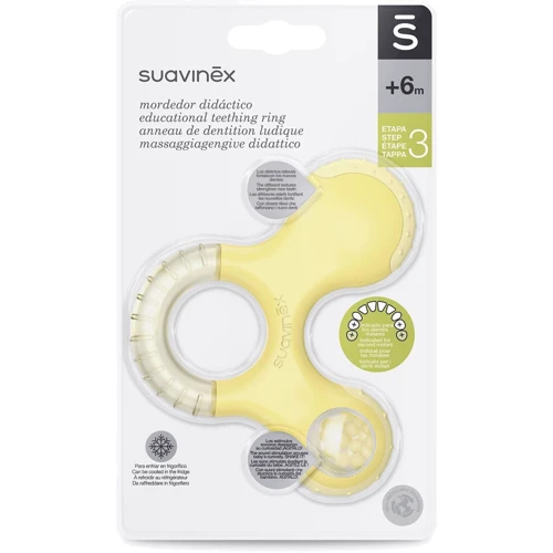 Прорезыватель Suavinex с погремушкой желтый (400269/5): Производитель Suavinex