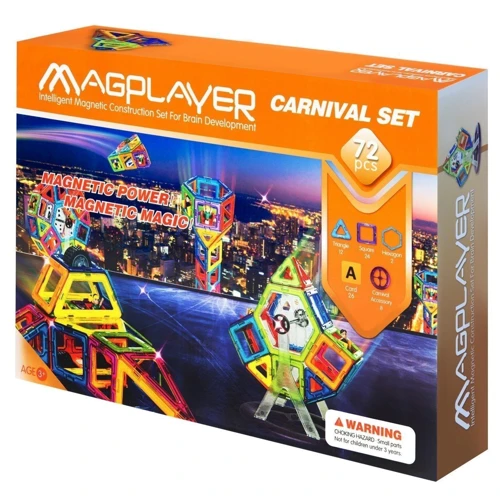 Магнітний констуктор MagPlayer 72 ед. (MPA-72)