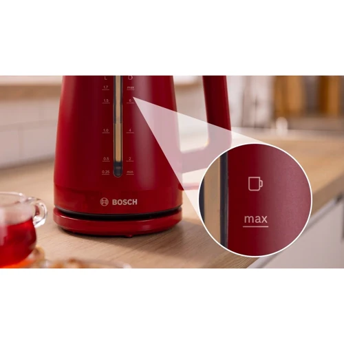 Электрочайник Bosch TWK 3M124: Цвет красный
