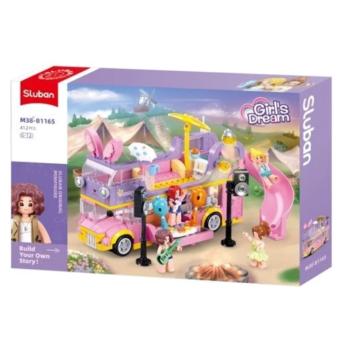 Конструктор Sluban Girls Dream Двоповерховий автобус 412 деталей (M38-B1165) фото 4