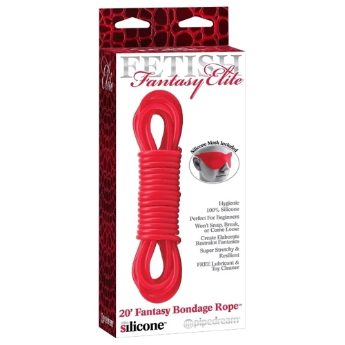 Силиконовый шнур для бондажа Fetish Fantasy Elite Bondage Rope, 6м, красный