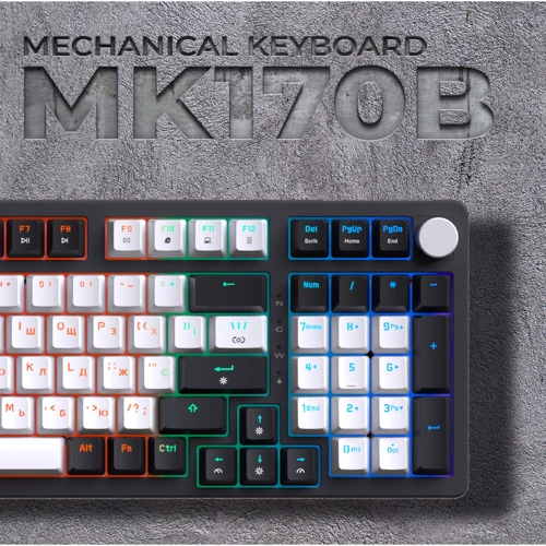 Клавиатура GamePro MK170B (Red) с Hot-Swap RGB Black фото 10