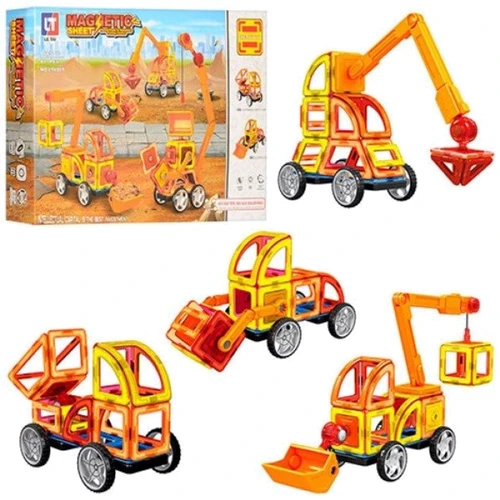 Конструктор LimoToy MAGniSTAR Строительная техника 87 деталей (LT6001)