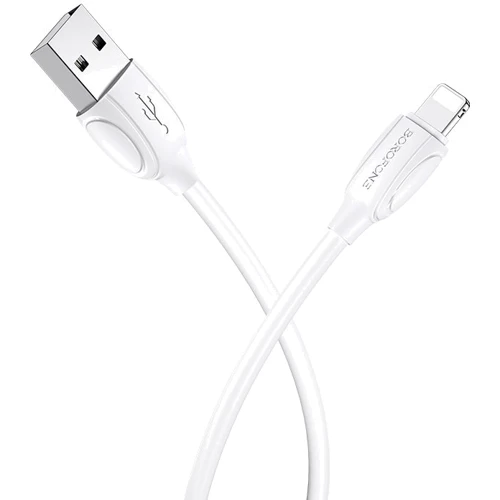 Кабель Borofone USB Cable to Lightning 1m White (BX19): Тип USB-C - Lightning