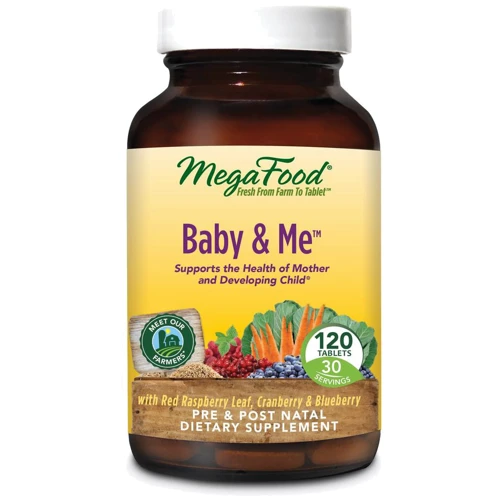 MegaFood DailyFoods Baby & Me 120 Tabs Вітаміни та мінерали для вагітних
