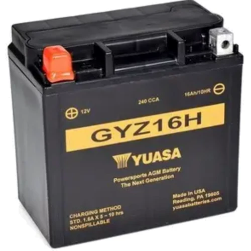 Автомобільний акумулятор Yuasa 12V 16.8Ah High Performance MF VRLA Battery GYZ16H