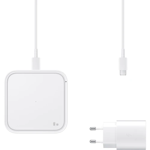 Зарядное устройство Samsung Wireless Charger Pad (with TA) 15W White (EP-P2400TWEGEU) фото 5