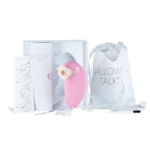 Роскошный вакуумный клиторальный стимулятор Pillow Talk - Dreamy Pink с кристаллом Swarovski