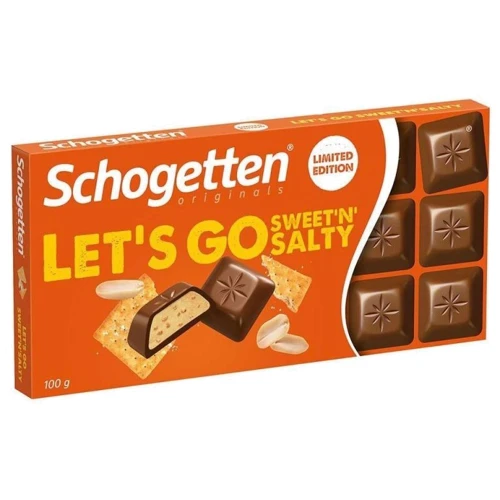 Шоколад Schogetten Lets Go Sweetn Salty, 100 г (WT3530): Умови зберігання Зберігати в сухому місці і далеко від джерел тепла