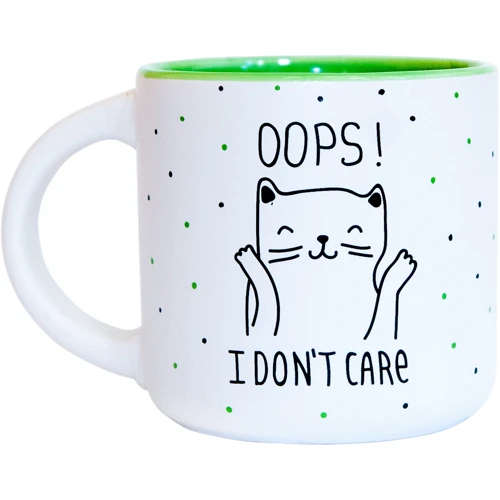 Чашка PAPAdesign "Oops I don't care"