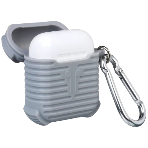 Чохол для навушників Becover Case Protective i-Smile with Belt Gray IPH1371 (702354) for Apple AirPods фото 2