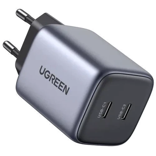 Зарядное устройство Ugreen Wall Charger 2xUSB-C CD294 45W Gray (90573): Особенности Быстрая зарядка, USB-C, Power Delivery (PD)