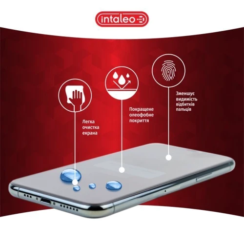 Защитное стекло для iPhone Intaleo Tempered Glass Full Glue ESD Black for iPhone 14 фото 5