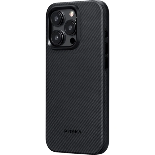 Чехол для iPhone Pitaka MagEZ Case Pro 4 Twill 600D Black/Grey (KI1501MMPA) for iPhone 15: Цвет черный