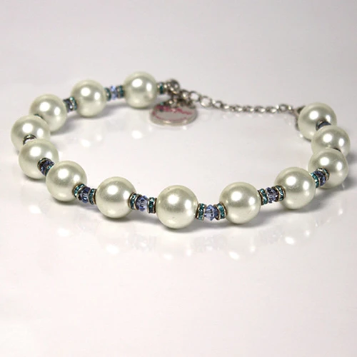 Ожерелье Shiboo Coco-Pearls для собак белое 30 см