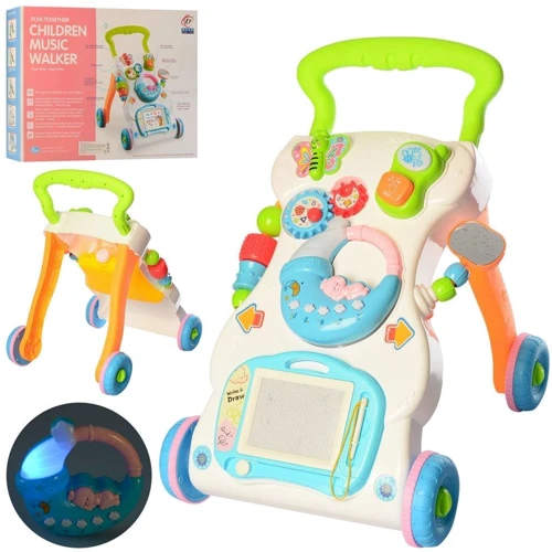 Детская каталка-ходунки Bambi 696-R пищалка (696-R16): Цвет белый