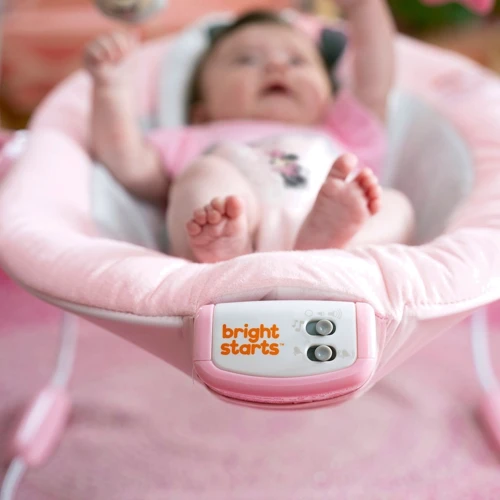 Шезлонг Bright Starts Minnie Mouse Rosy Skies (074451122062): Возраст с рождения