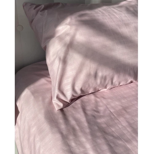 Комплект постельного белья Emily Fiber Roze Stripe микрофибра розовый полуторный (94031263): Размер простыни, см 150x220