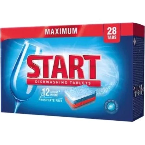 Таблетки Start для очищення посудомийних машин Maximum 28 шт (4820207100060)