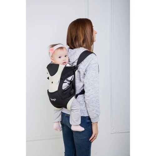 Рюкзак-кенгуру Bugs 3в1 Funny Walker чорно-бежевий (00000020)